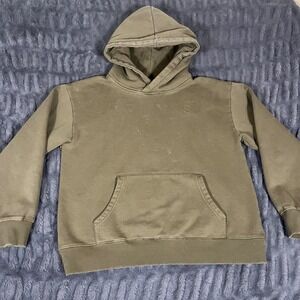 NINTH HALL FUNDAMENTALS Olive Green Organic Cotton Recycled Polyester Hoodie L